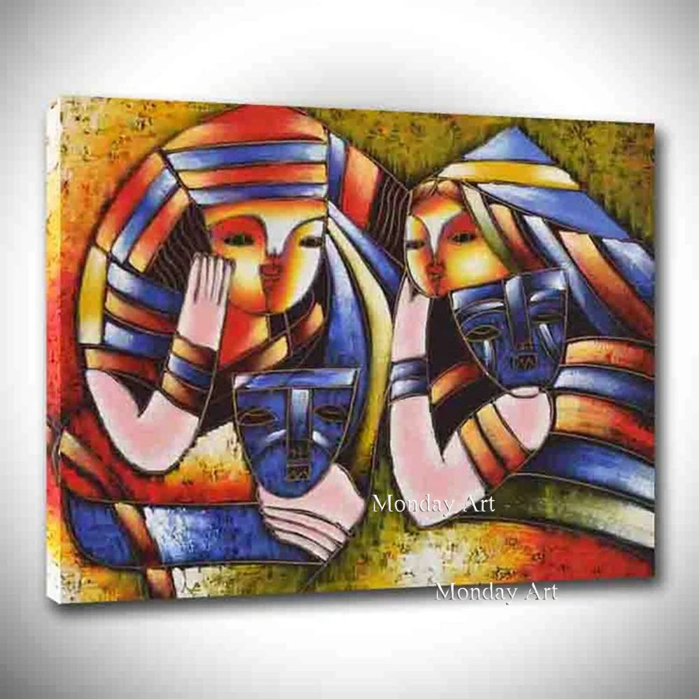 World famous Pure Hand Painted Picasso painting Picasso's abstract woman Hand-painting wholesale | Дом и сад