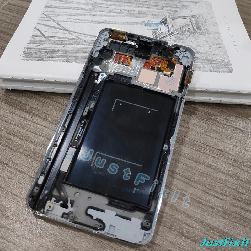 Для Samsung Galaxy Note3 Note 3 N9005 ЖК дисплей сенсорный экран дигитайзер сборка с рамкой 100%