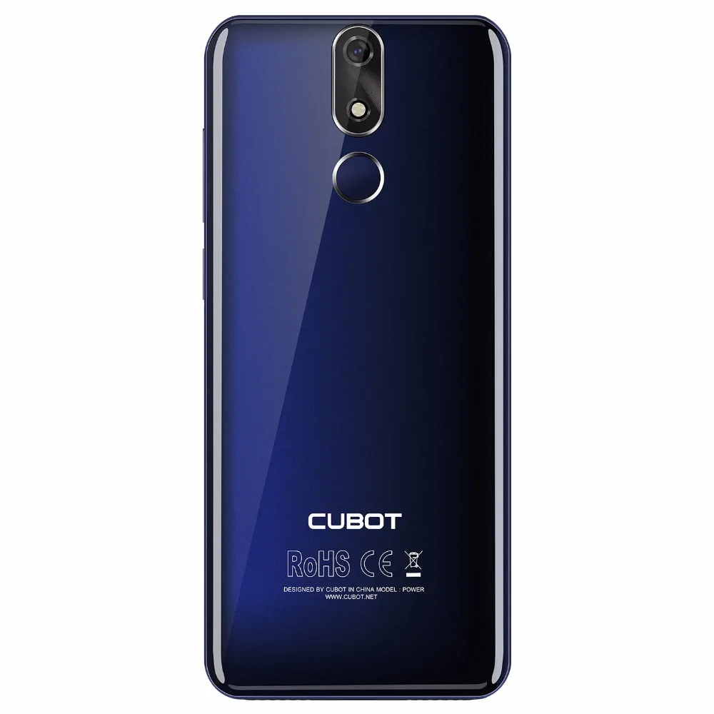 

Cubot Power 6GB RAM 128GB ROM Android 8.1 18:9 5.99' FHD+ Full Screen MT6763T Octa-Core 6000mAh Telephone Dual 4G LTE 6P Lens