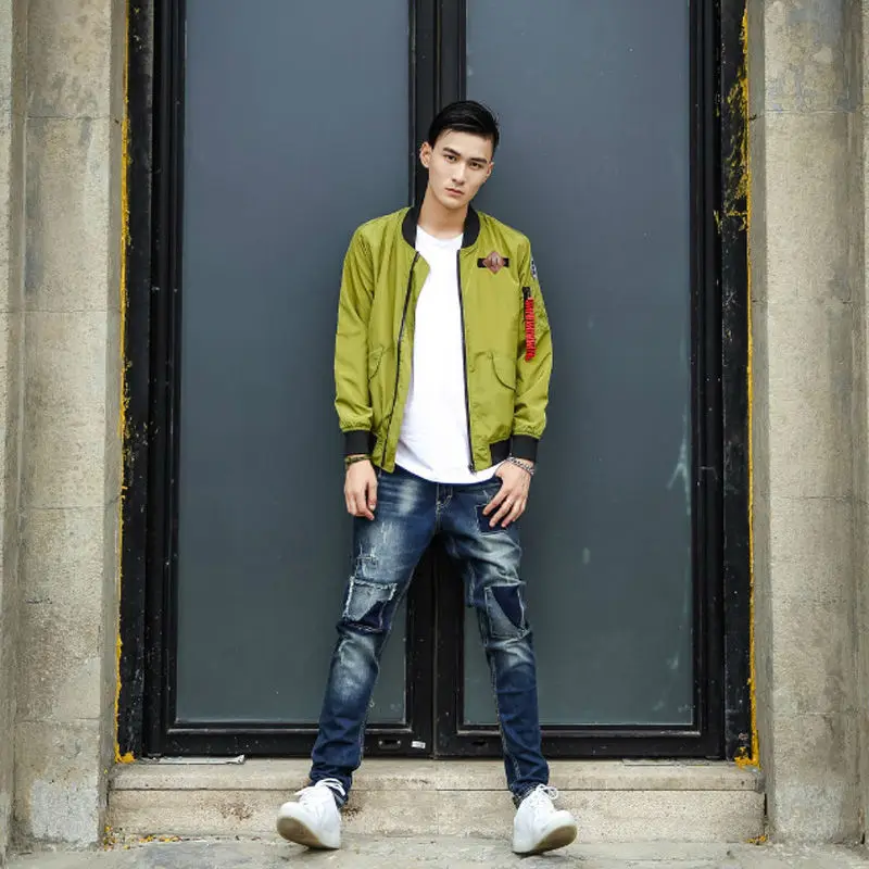 New arrival fashion Japanese slim joker tide boys coat colpus quadrate splice pure long sleeve jacket special pricemen | Мужская одежда