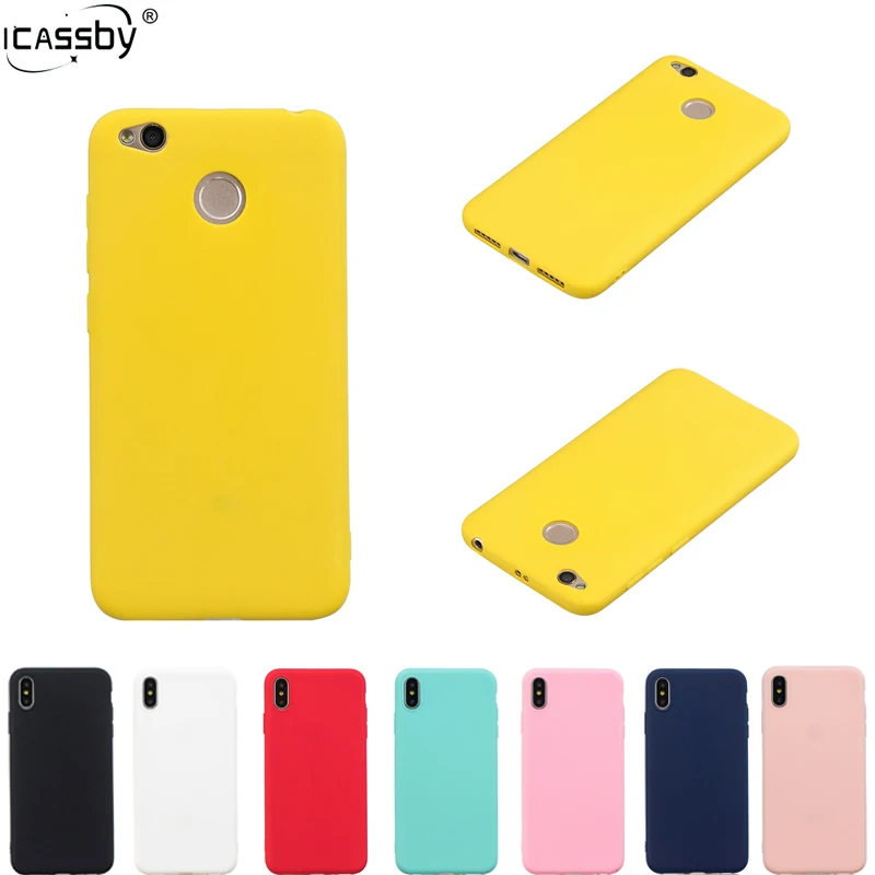 

Case For Xiaomi Redmi 4X Cover Rubber Silicon Candy Color Soft TPU Back Cover For Xiaomi Redmi 4X Case For Redmi 4X Redmi4x Case