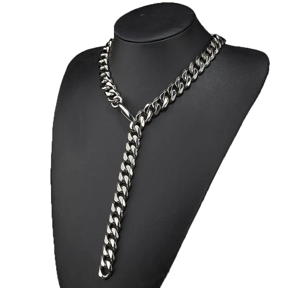 Цепочка мужская из нержавеющей стали в стиле хип-хоп 15 мм | Украшения и аксессуары