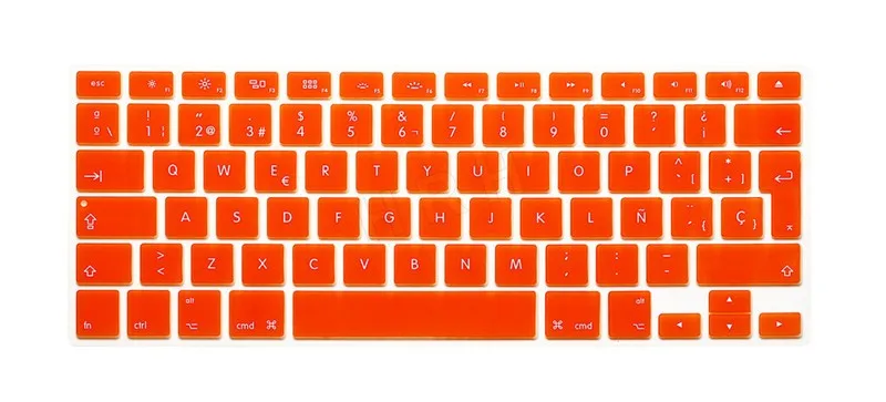 5 шт. испанская клавиатура кожный чехол для Macbook Mac Book 13 15 17 EU UK Europe версия Силиконовая Защитная пленка для ноутбука