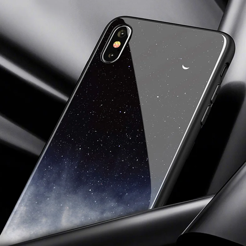 Стеклянный чехол SoCouple для iphone 7 8 6 6s plus SE со звездами и космосом 11 12 Pro Xs max XR