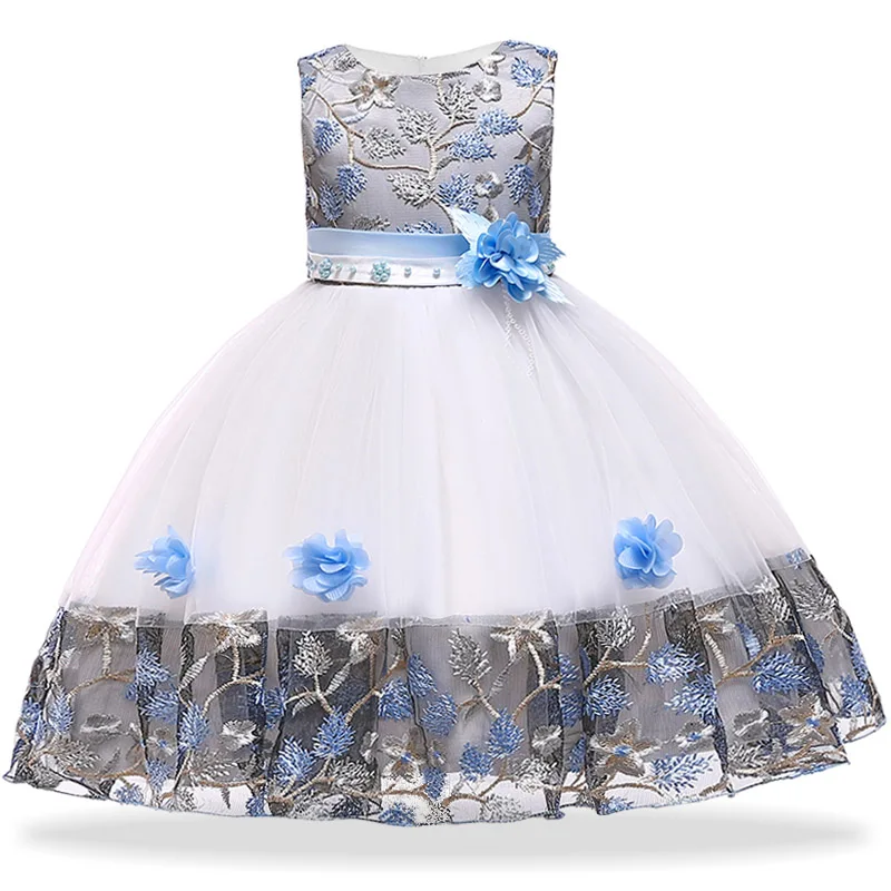 Vestido/свадебное платье с цветочным узором для девочек; праздничное платье для девочек; Детские платья для девочек на День рождения; элегантное платье принцессы; Детский костюм