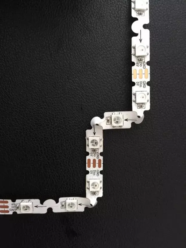 SK6812 RGB Гибкая Адресуемая светодиодная Пиксельная лента 48 Светодиодный Дов с