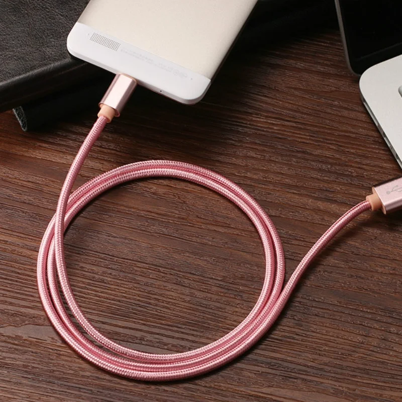 Нейлоновый Micro USB кабель для Android синхронизации данных и зарядки Allview P7 Pro P6 Energy Lite V2