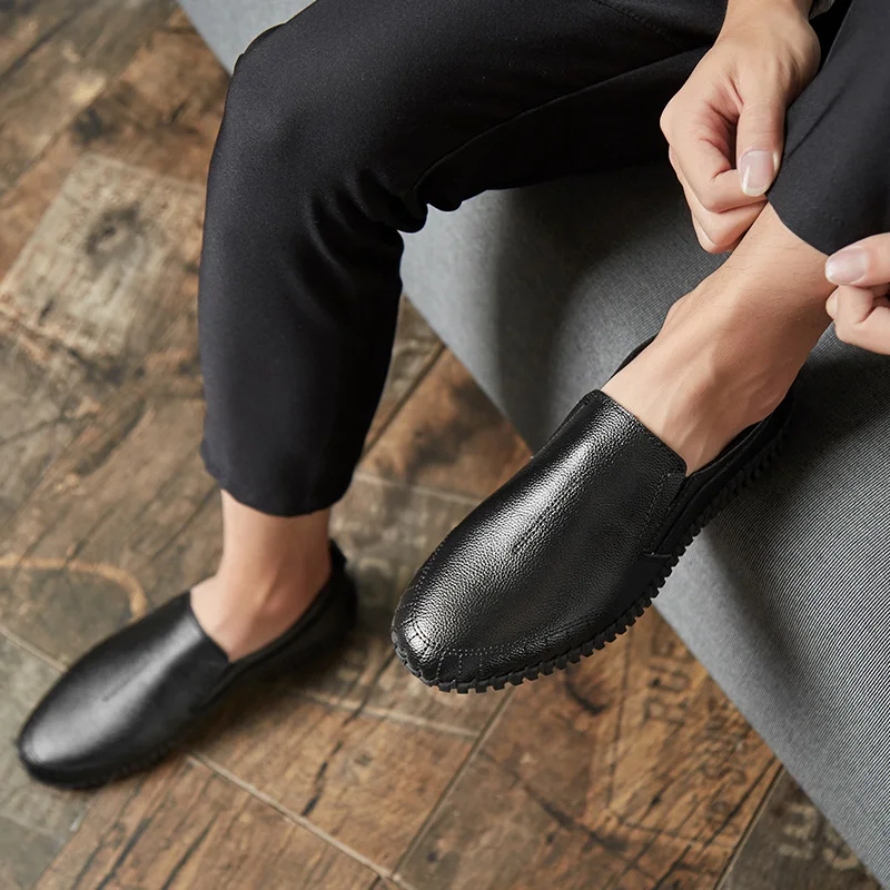 MAISMODA/кожаная обувь мужские итальянские мокасины теннисные 2018 г. Лидер продаж
