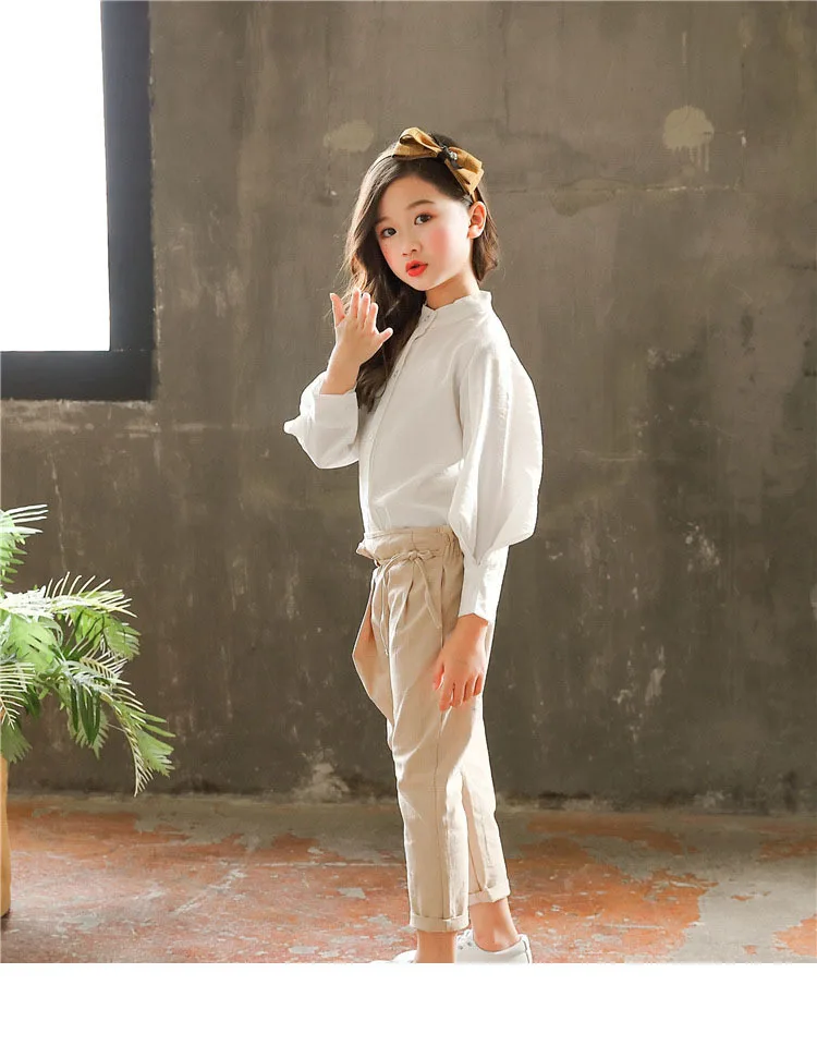 High Quality Girls Blouses Autumn Spring Kids Girls Tops School Blouses Cotton Girls Clothes shirts for kids girls