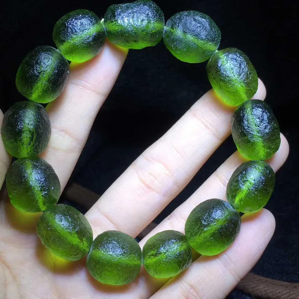 100% класс раннего света металлический ударопрочный стеклянный браслет из бисера |