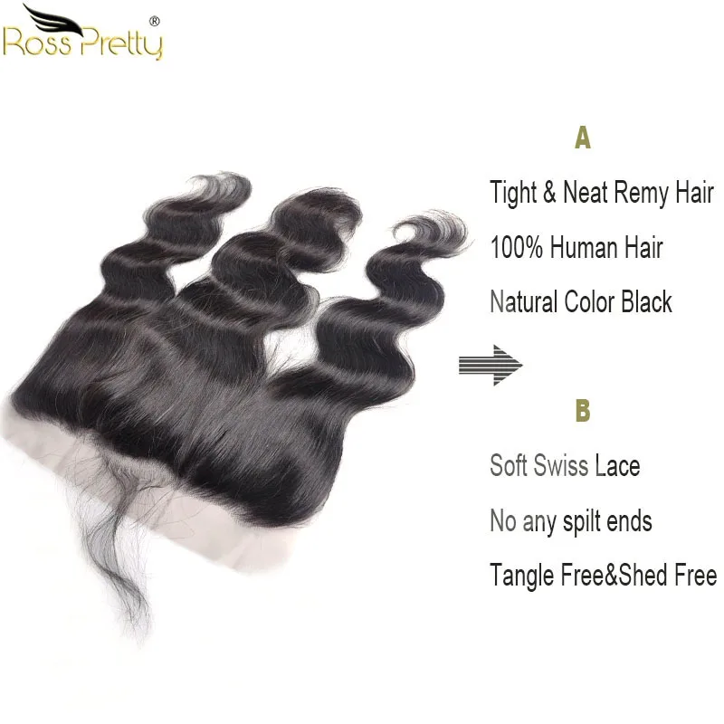 Бразильские волосы Ross Pretty натуральный цвет волнистые Remy для тела кружевные