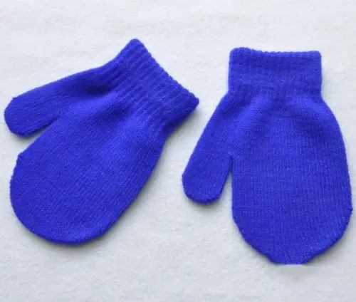 

Newborn Baby Boy Girl Toddler Mittens Gloves Boys Girls Solid Winter Warm Soft Kids Gloves 7 Colors
