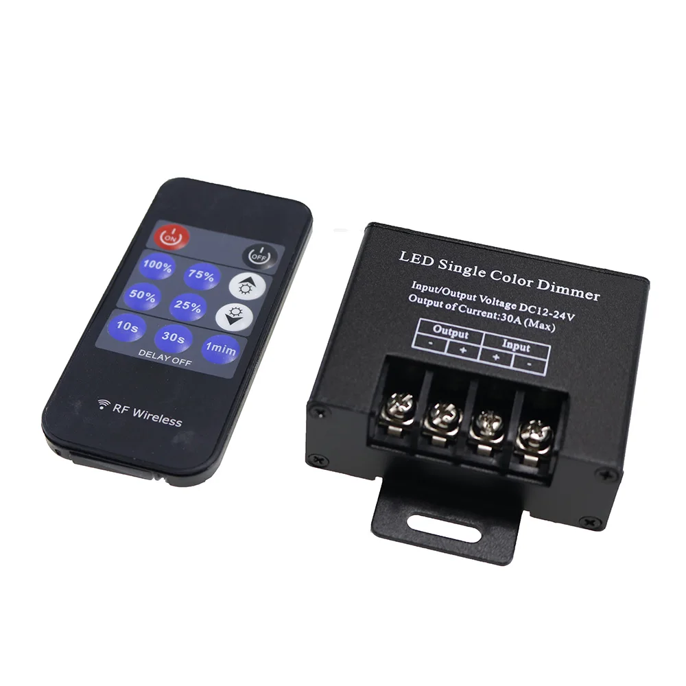 Светодиодный Одноцветный диммер 30 А 1 шт. светодиодный 11Key RF для диммера 5050 3528|single