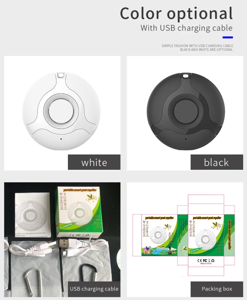 USB Портативный Ультразвуковой Отпугиватель репеллент от вредителей с компасами