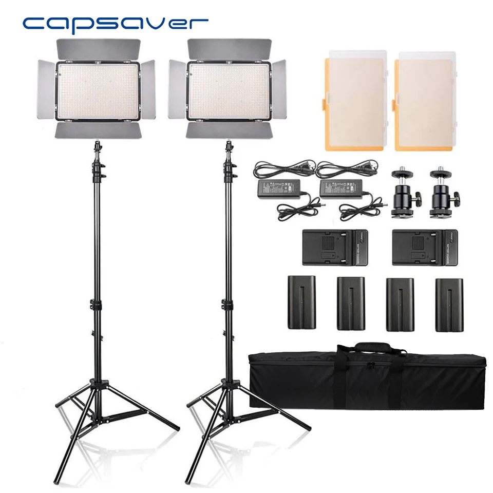Capsaver TL 600S 2 шт. светодиодный свет для студийной видеосъемки фото фон фотосъемки