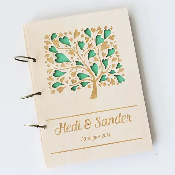 Персонализированная Свадебная Гостевая книга в деревенском стиле на заказ