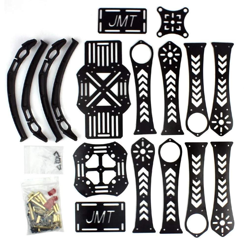 JMT X4 310 360 380 мм Колесная база из стеклопластика DIY RC Quadcopter Frame Kit для 5 &quot-10&quot FPV Freestyle