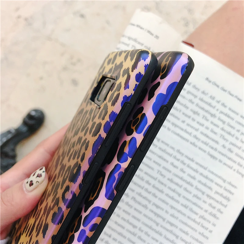 Note 9 чехол с леопардовым принтом Bluray чехол для телефона для samsung Galaxy S7 edge S8 S9 S10 Plus Note 8 Capa модные силиконовые чехлы Funda