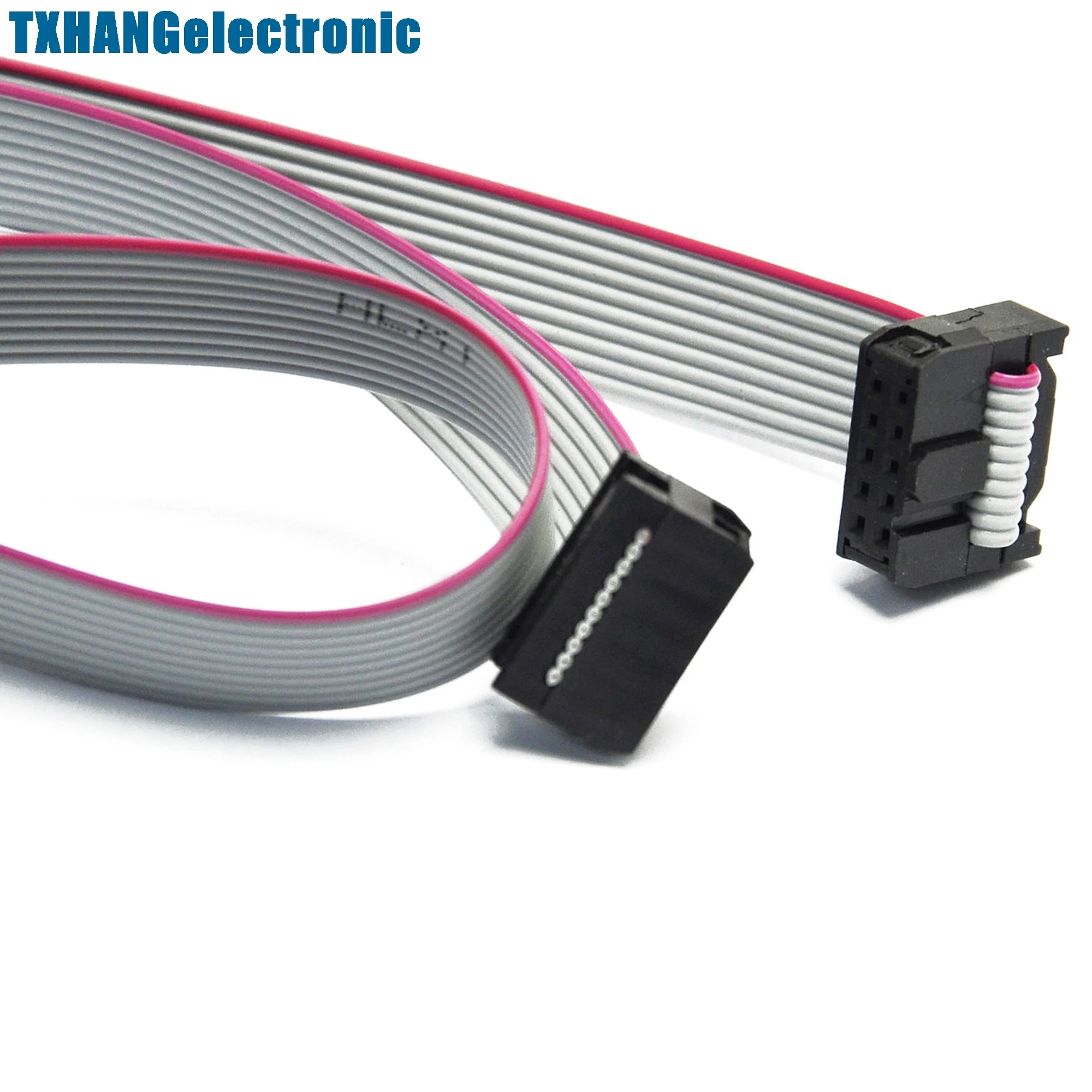 70CM 10 Pin USBISP USBASP JTAG AVR Download wire 10P Ribbon Cable 2.3ft 2.54mm | Электронные компоненты и