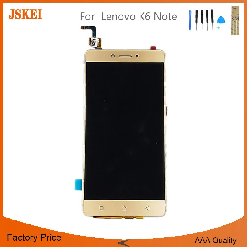 Для 5 &quotLenovo K6 Note LCD дисплей кодирующий преобразователь сенсорного экрана в сборе