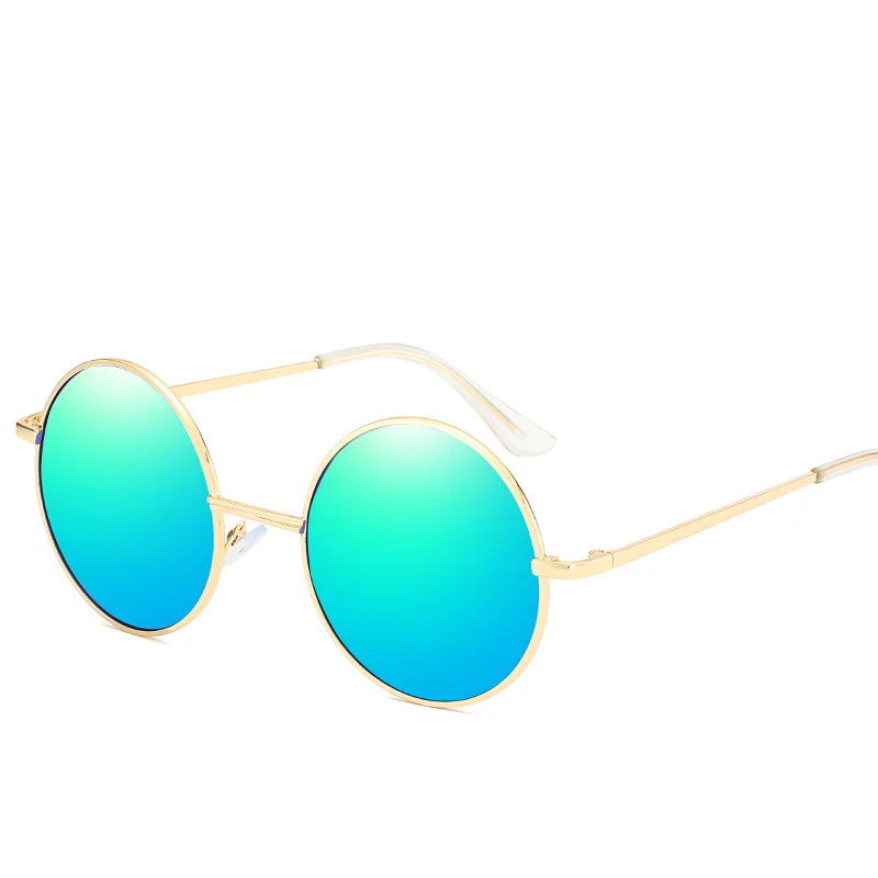 Солнцезащитные очки для женщин и мужчин круглые линзы цветной дизайн 2019|Мужские