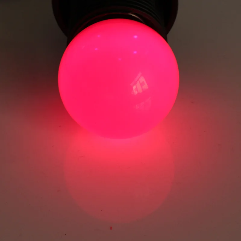 Красный Ампульная RGB Светодиодная лампа E27 B22 12v 24v 110v 220v Мини водонепроницаемый красочный маленький светильник 0,5 W декоративный энергосберегающий светильник ing - Испускаемый цвет: Красный