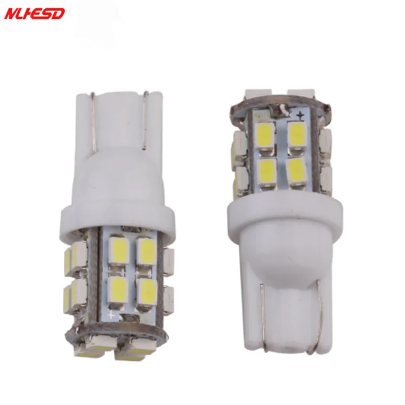 10x яркий T10 20SMD 1206 автомобильный клиновидный светодиодный светильник