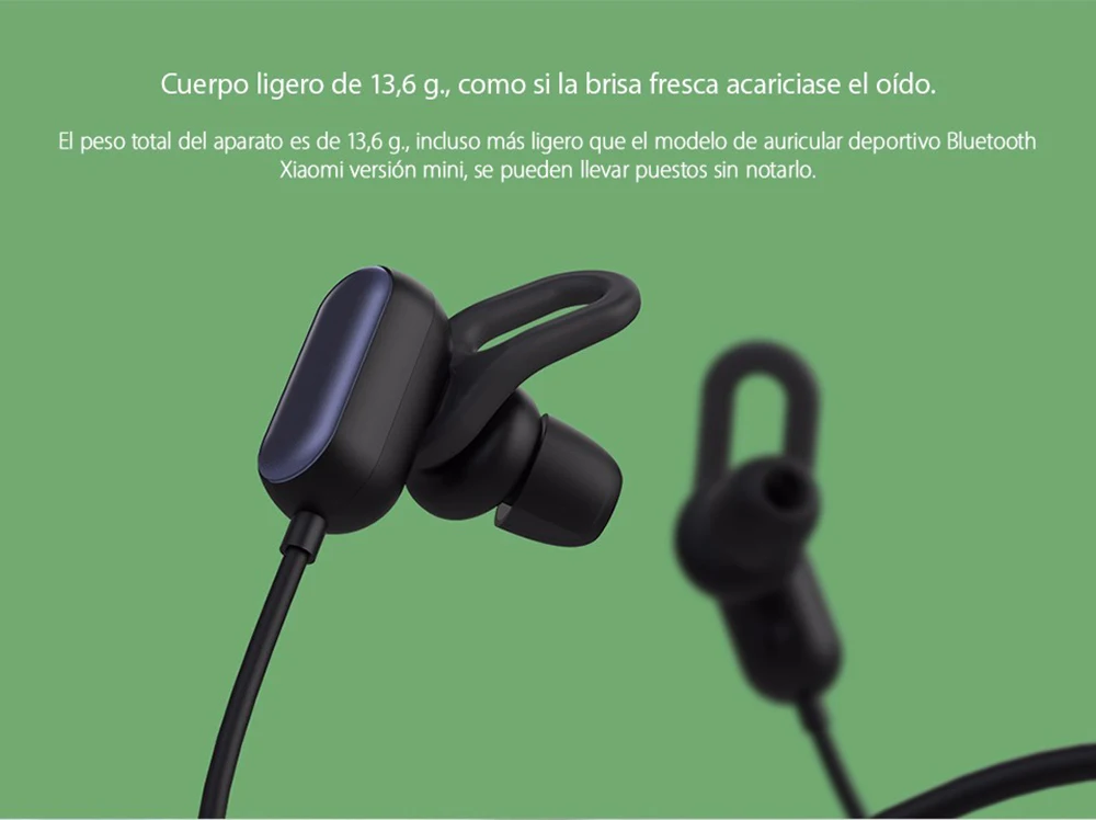 Xiaomi Mijia Спорт Bluetooth гарнитура Молодежная версия Bluetooth 4,1 с микрофоном беспроводные наушники IPX4 водонепроницаемый в