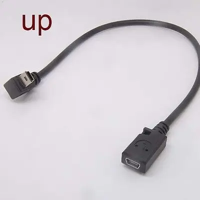 90 градусов 4 Угол Мини USB мама к Мини B 5 Pin папа кабель адаптер - Цвет: UP