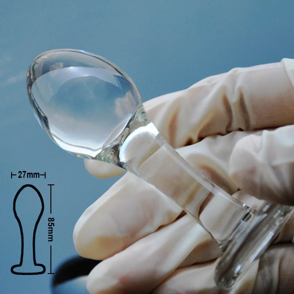 Tiny pyrex glass dildo small crystal anal beads butt plug fake penis artificial dick adult sex toys for gay women men masturbate | Красота и