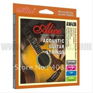 

Acoustic Guitar Strings Set 010-047 / 011-052 / 012-053 / 013-056 Hexagonal Core Strings Set for Your Choice