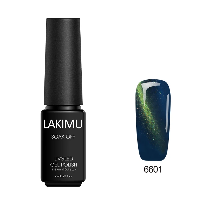 6601 Lakimu Гель-лак для ногтей кошачий глаз гибридные гель-лаки эмаль все для маникюра УФ светодиодный Полупостоянный лак для ногтей нужен магнит-Стик - Цвет: 6601