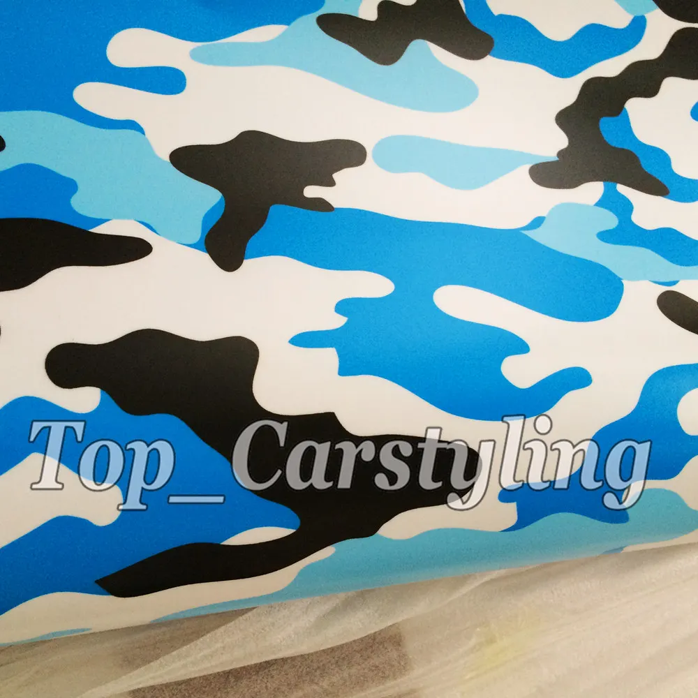 Детская синяя Снежная полярная камуфляжная пленка для автомобиля виниловая