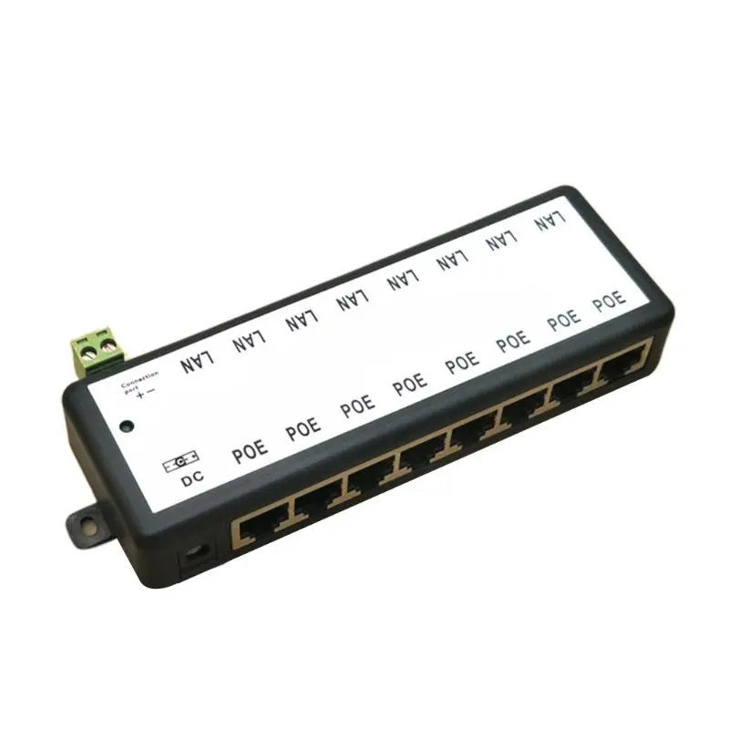 Новый 8 портов POE инжектор сплиттер для CCTV сети камера питания по Ethernet