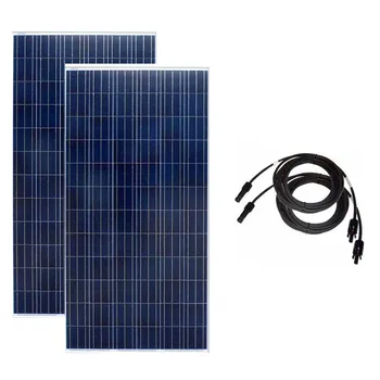 Solar Panel 300w 24v 2 Pcs Solar Charger Zonnepanelen 600 Watt  220 Volt Roof Solar System Outdoor Waterproof Cavaran Car Camp