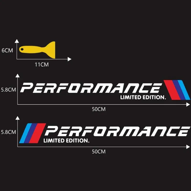 VODOOL 2 шт. стикер для стайлинга автомобиля s M Performance Limited Edition наклейки на боковые