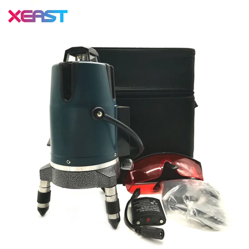 Лазерный уровень XEAST XE 17A самонивелирующийся лазерный с 8 линиями 360