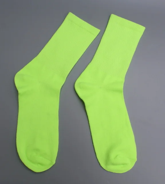 Носки мужские неоновые для скейтборда флуоресцентные розовые зеленые|Чулки| |