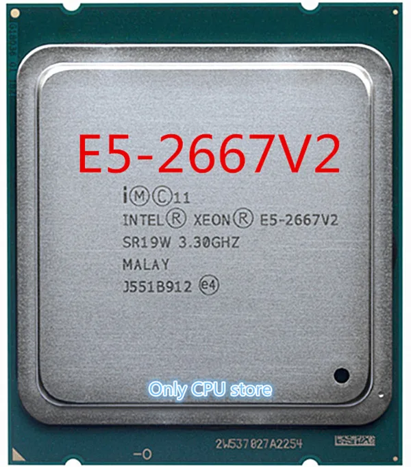 Оригинальный процессор Intel Xeon 3 30 V2 2667 ГГц 8 ядер 25 Мб E5 LGA2011 130 Вт 2667V2 бесплатная