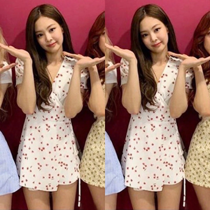 Женское платье с коротким рукавом свободное милое принтом в стиле Звезд