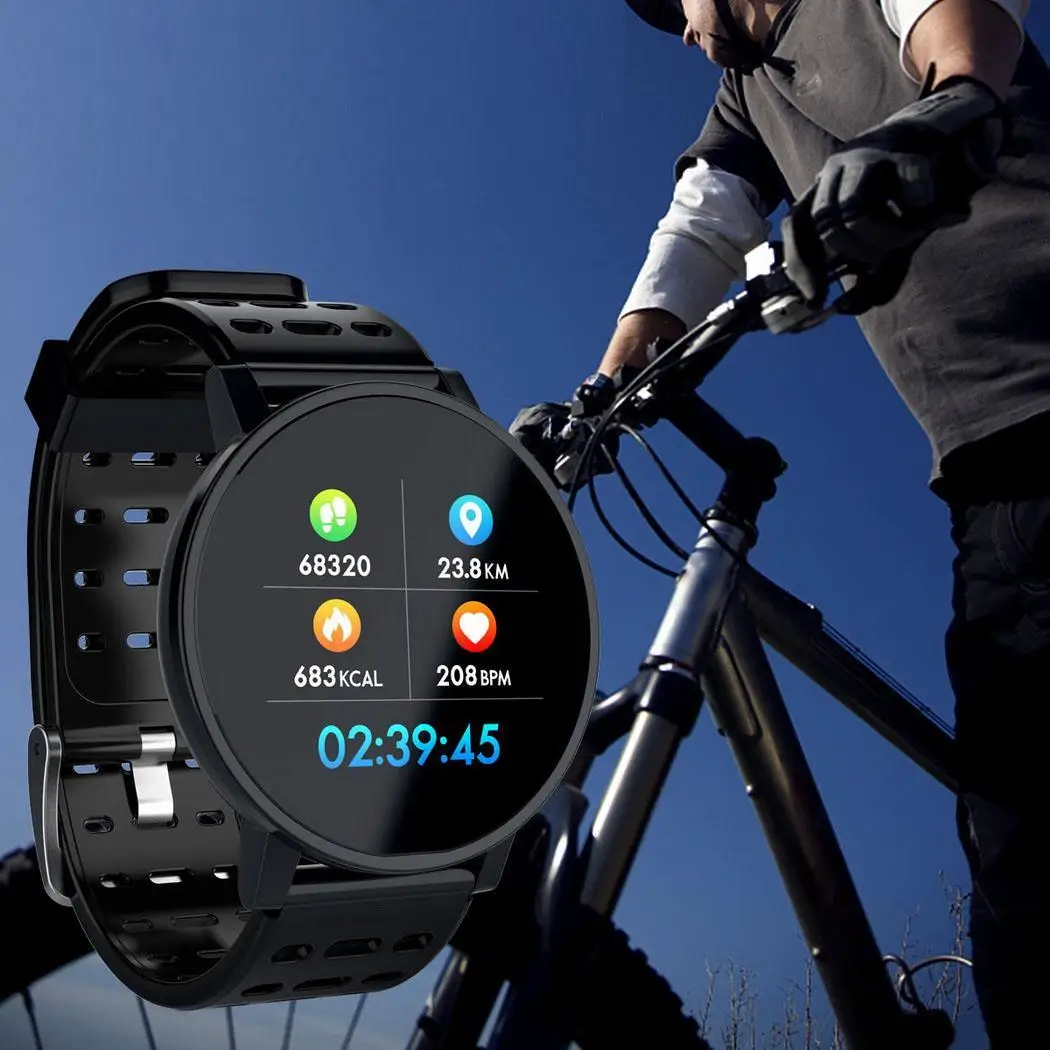 Bluetooth водонепроницаемые спортивные Смарт-часы здоровье кровяное давление