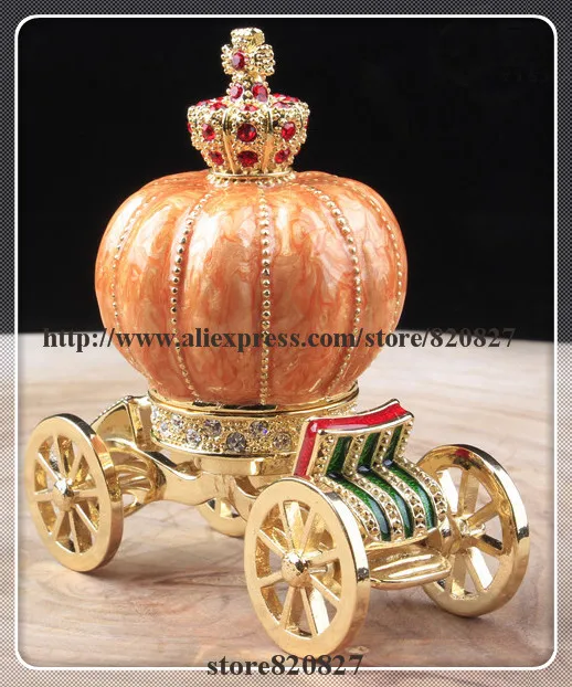 Новая карета ювелирных изделий безделушка коробка фигурка Карета для Золушки в