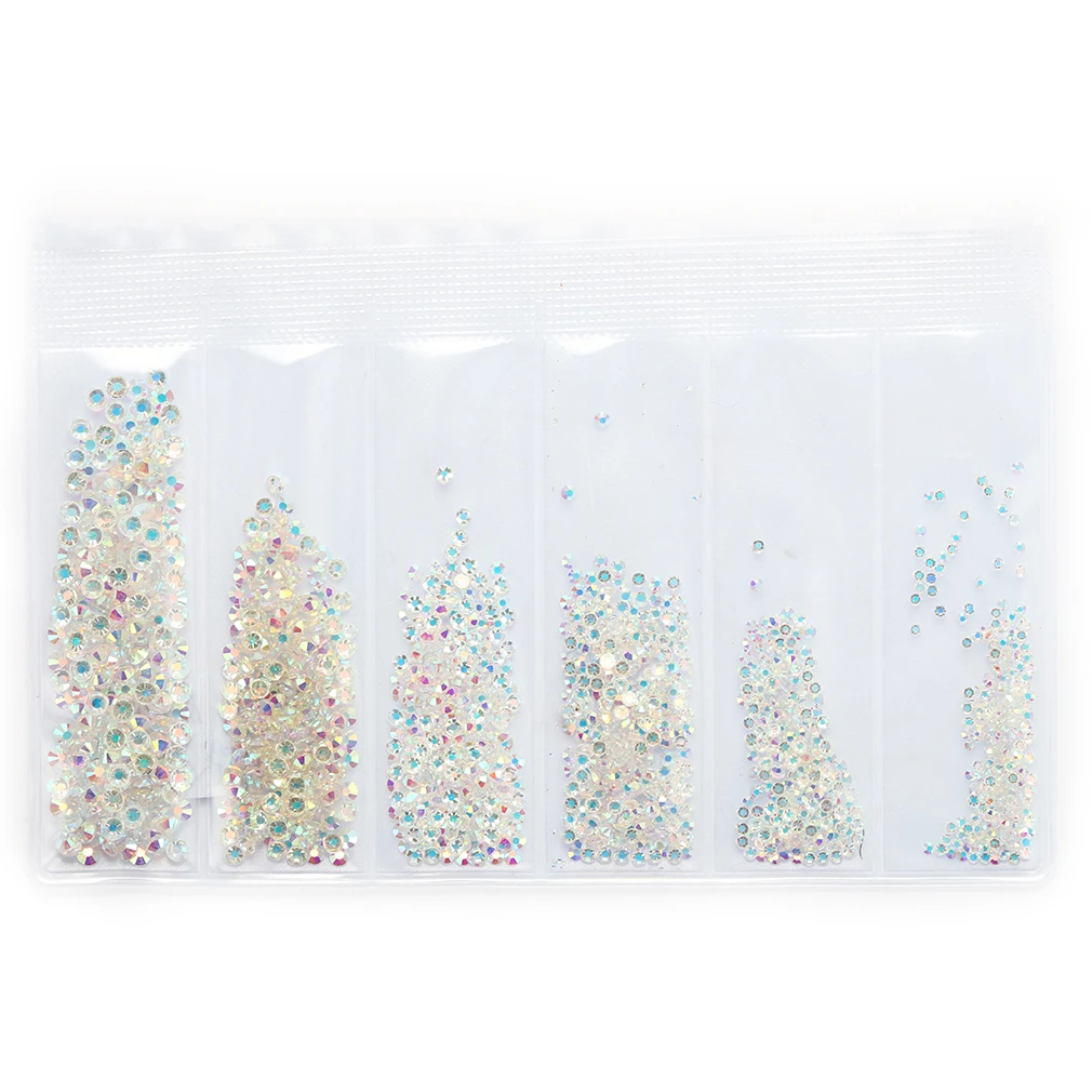1 шт. в упаковке украшенные разноцветными кристаллами Стразы смешанные Размеры