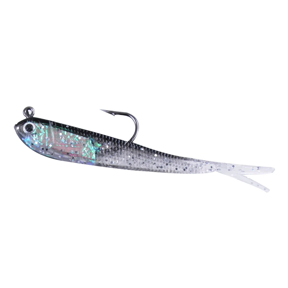 5 шт./лот рыболовную приманку Swimbait 7,5 см/6 г морской окунь убийца привести джиг-головки рыболовный крючок Мягкие воблер рыбалка Crankabit Pesca