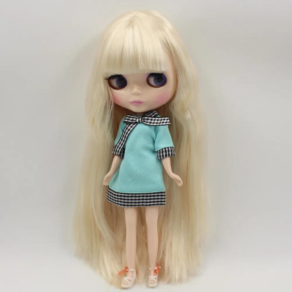 Фабрика blyth кукла белый бежевый прямые волосы с челкой/бахромой 1/6 30 см белая кожа BL0510