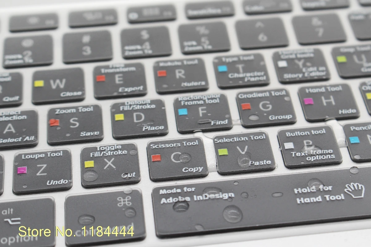Для Macbook Pro Air 13 15 17 Usa Adobe Indesign ярлык горячий ключ функциональный ТПУ подсветка