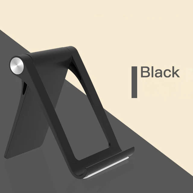 Black Настольный Портативный Универсальный футляр для планшета для iPad держатель держателя планшета регулируемая настольная лампа Поддержка гибкий, для мобильных телефонов с подставкой - Цвет: Black
