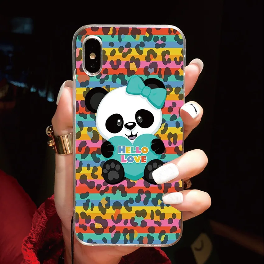 Новый силиконовый чехол для One Plus 7 pro 6 6T 5T 5 3T 2 задняя крышка с принтом милые панды