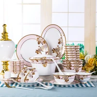 christmas christmas guci jingdezhen ceramic bone china tableware set gift bowl dish spoon porcelain bowl