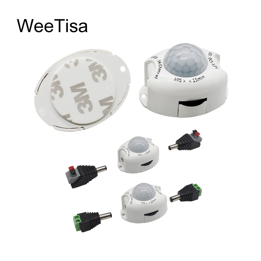 

Motion Sensor DC 5V 12V Light Switch Movement Detector Activated Timer Automatic Pir Motion Sensor ON OFF for LED Strip Light